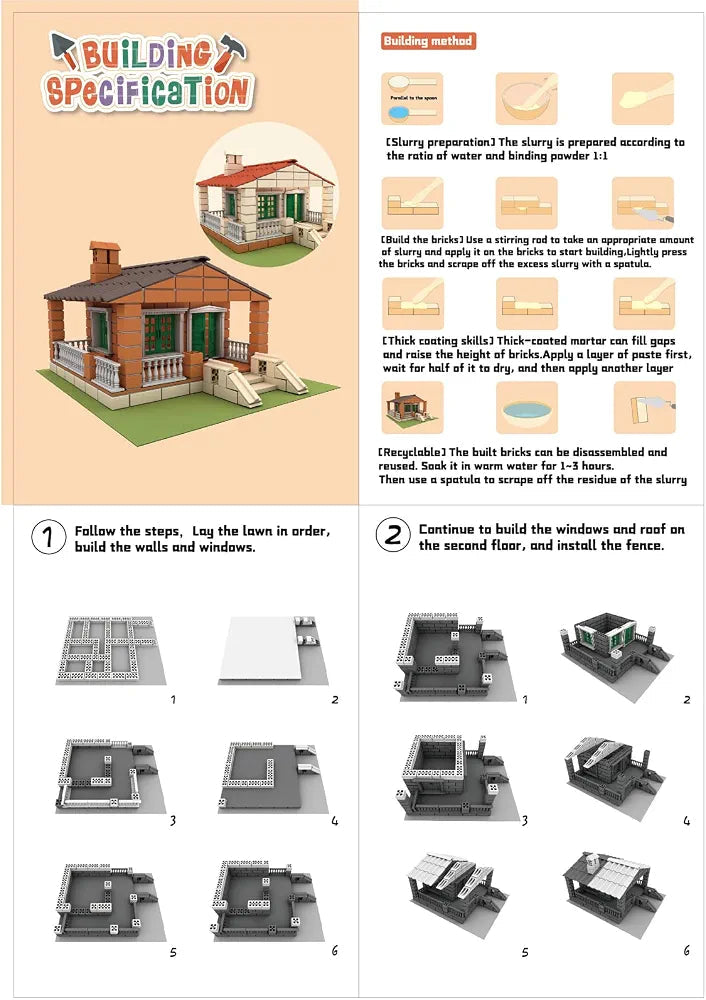 Farmhouse brick set 209 pcs