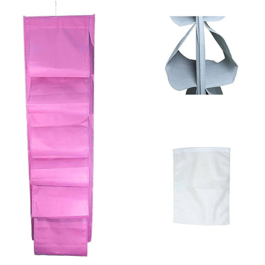 12 - pockets shoes hanger - pink - Otloubnow
