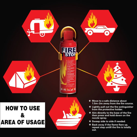 1L Fire Extinguisher Spray With Stand - Otloubnow