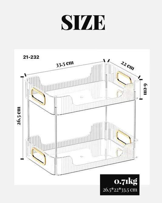 2 racks transparent organizer - Otloubnow