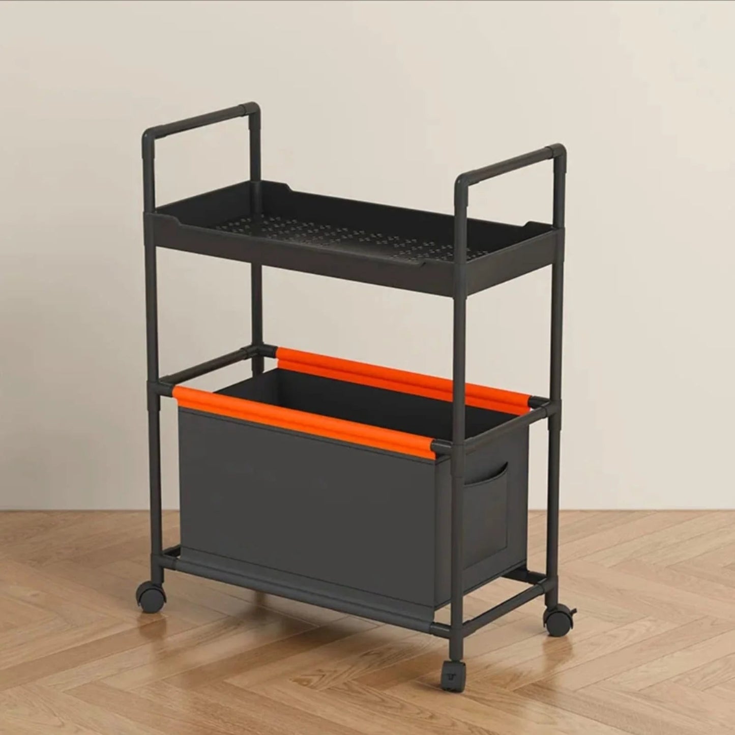 2 - Tier Rolling Storage Cart - Otloubnow