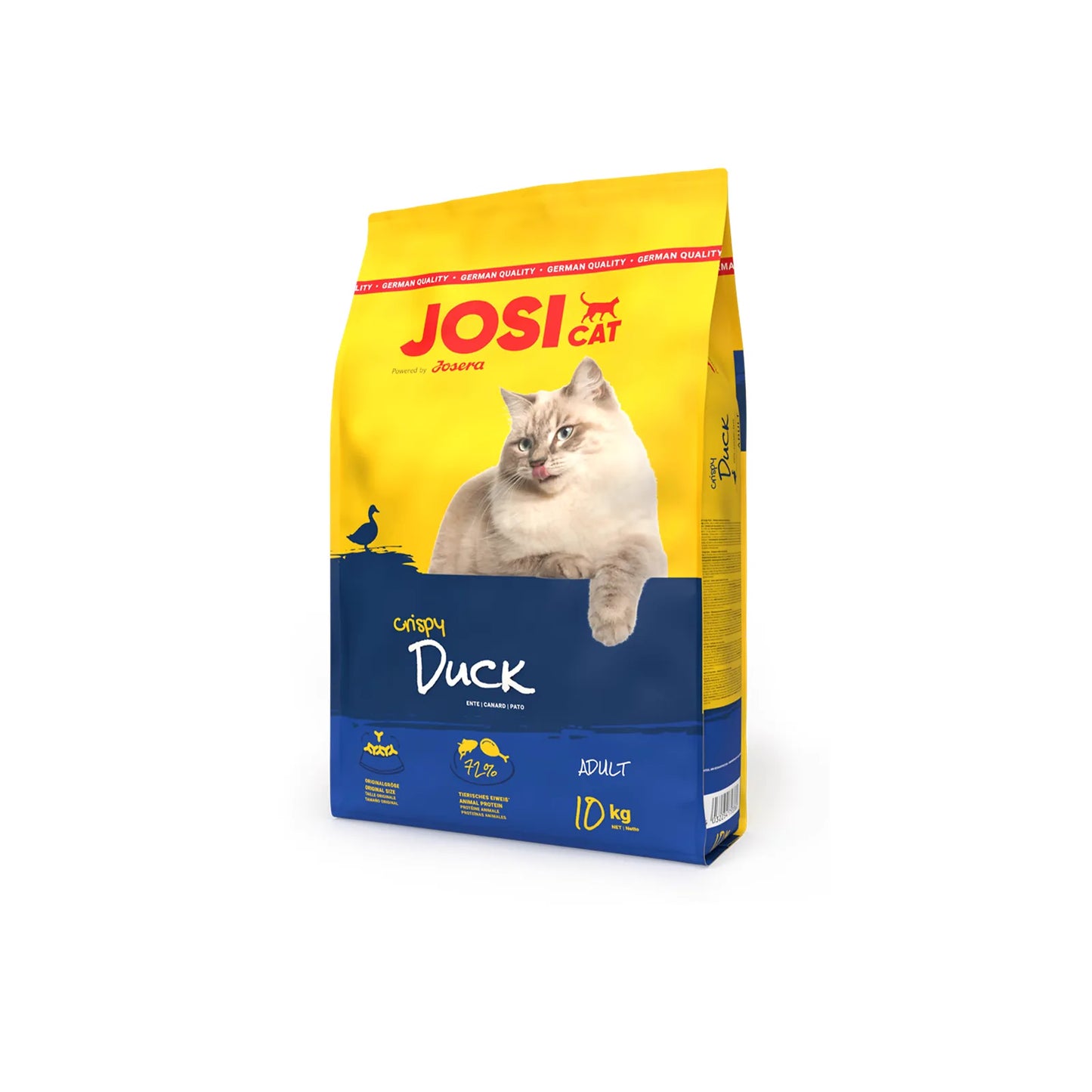 Josera JosiCat Crispy Duck Adult Dry Cat Food | High-Protein Kibble