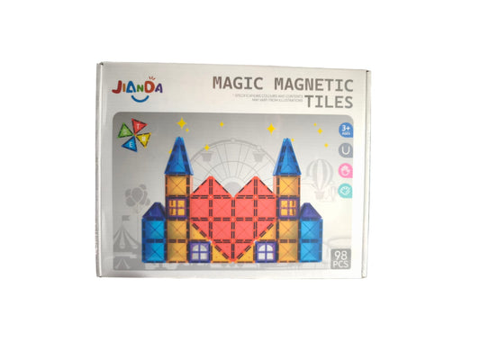 98 pcs magic magnetic tiles - Otloubnow