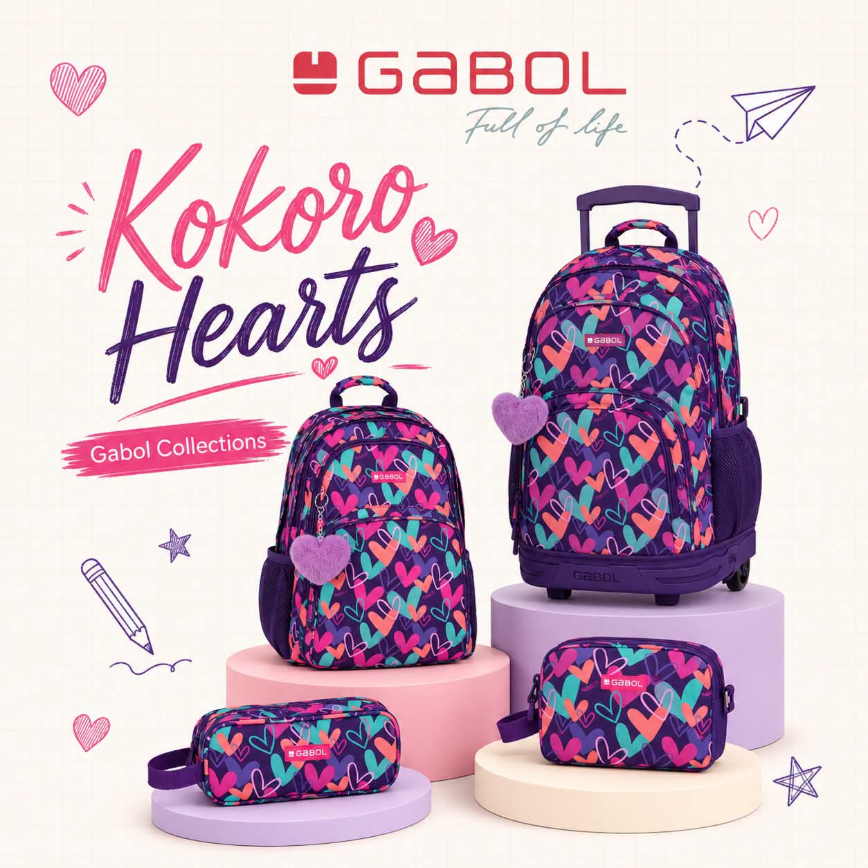 Gabol Kokoro Hearts Collection