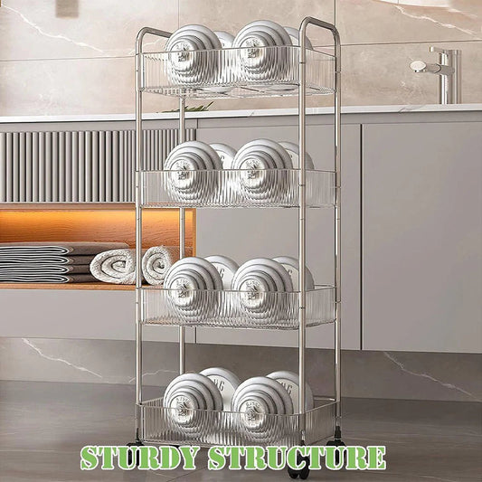 Acrylic storage trolley - 3/4 layers - Otloubnow