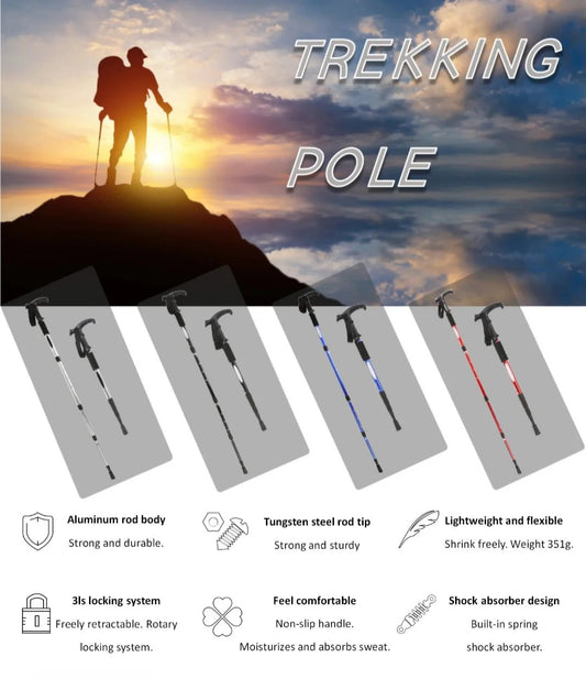 Aluminum alloy trekking pole - Otloubnow