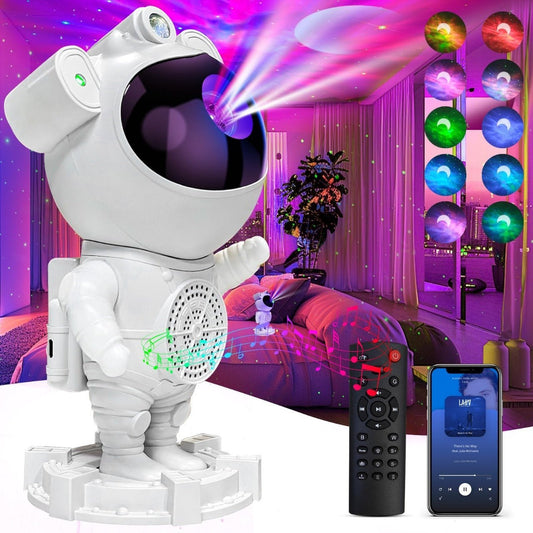 Astronaut Galaxy Projector Rechargeable with Speaker - Otloubnow