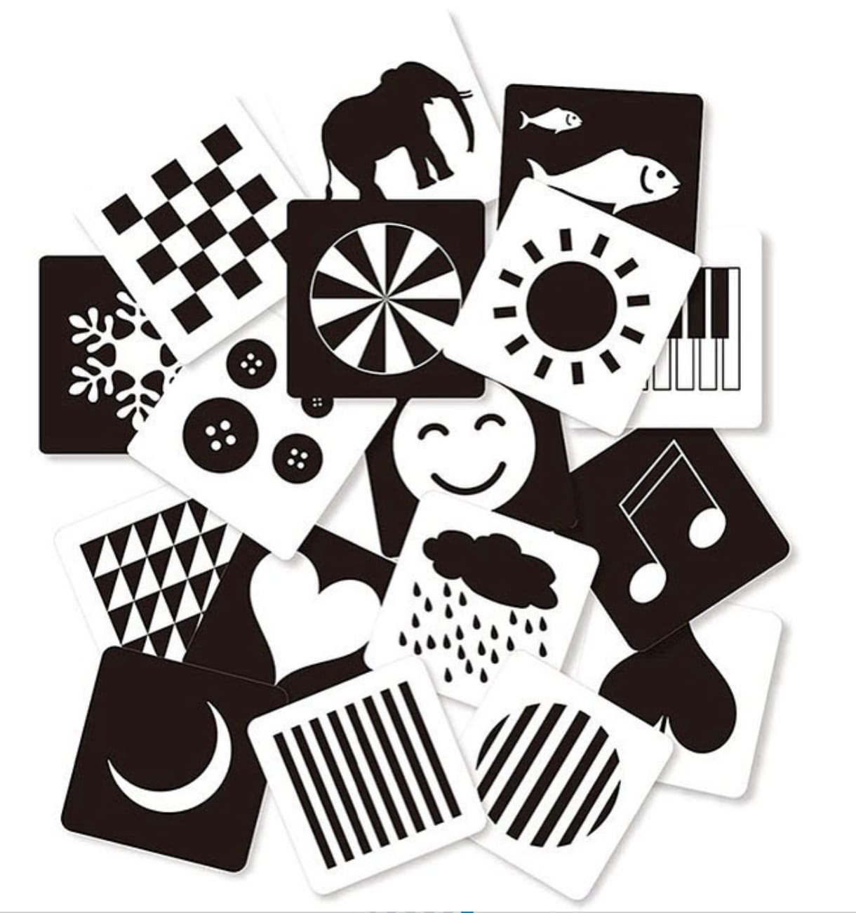 Baby black and white cards - Otloubnow