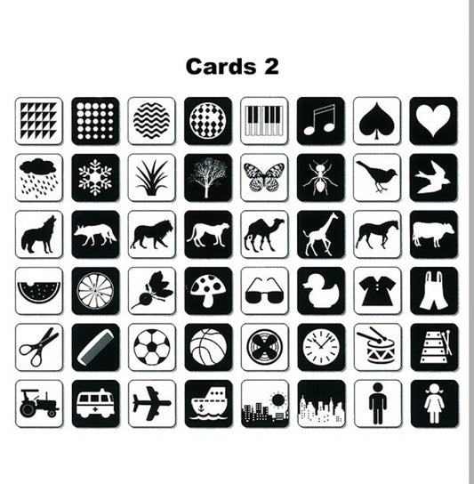 Baby black and white cards - Otloubnow
