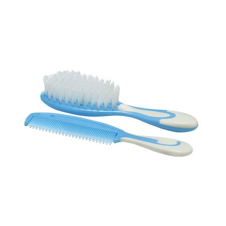 brush & comb set Soft Brush, Rounded Comb - Otloubnow