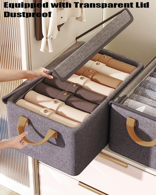Closet organizer with transparent lid - Otloubnow