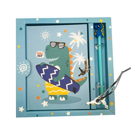Dinosaur diary notebook with pen - Otloubnow