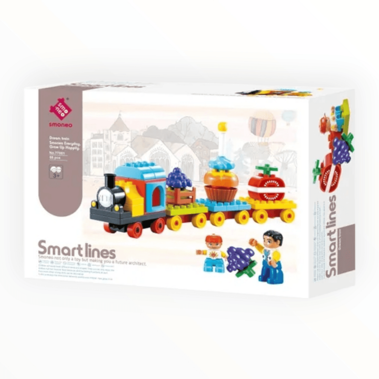Dream train blocks set - 55 pcs - Otloubnow