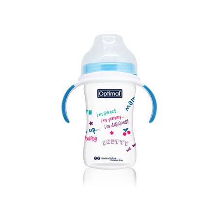 Extra Wide Neck Feeding Bottle With Handle 240ml - Otloubnow