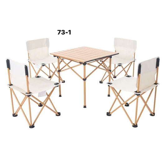Foldable Picnic table with 4 chairs - Otloubnow