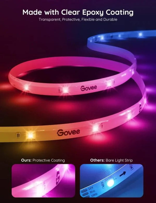 Govee RGBIC Wi - Fi + Bluetooth LED Strip Lights With Protective Coating with Matter - Otloubnow