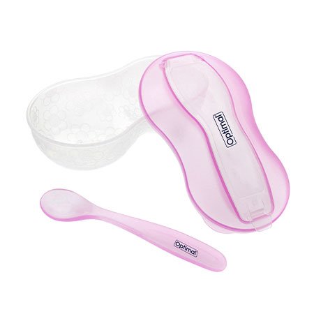 Grinding Feeding Bowl With Spoon (4m+) - Otloubnow