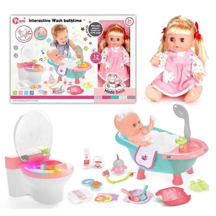Interactive doll bath set - Otloubnow