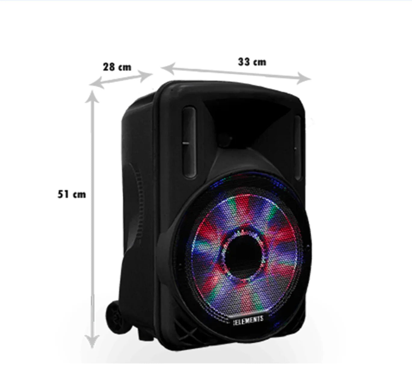 KB ELEMENTS Karaoke speaker - 2 wheels - 12" Subwoofer - Otloubnow