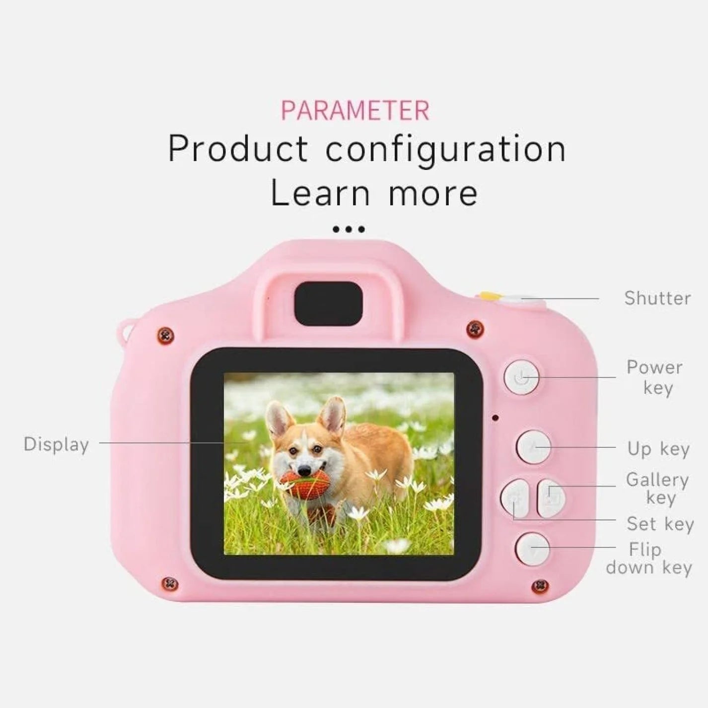 Kids camera - pink - Otloubnow