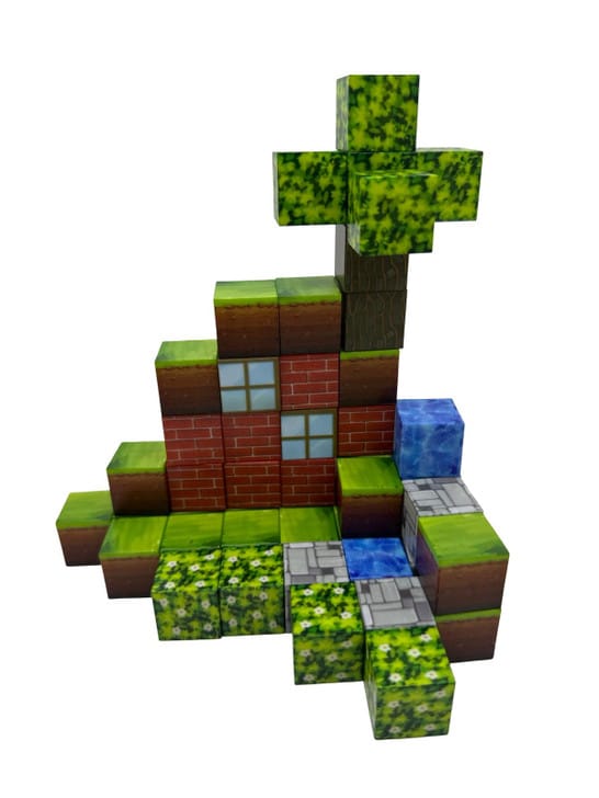 Magnetic Minecraft cubes 48/85 pcs - Otloubnow
