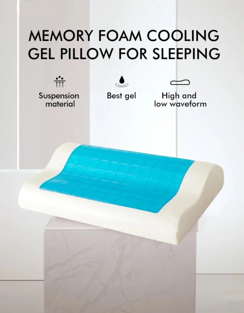 Memory foam with gel pillow - Otloubnow