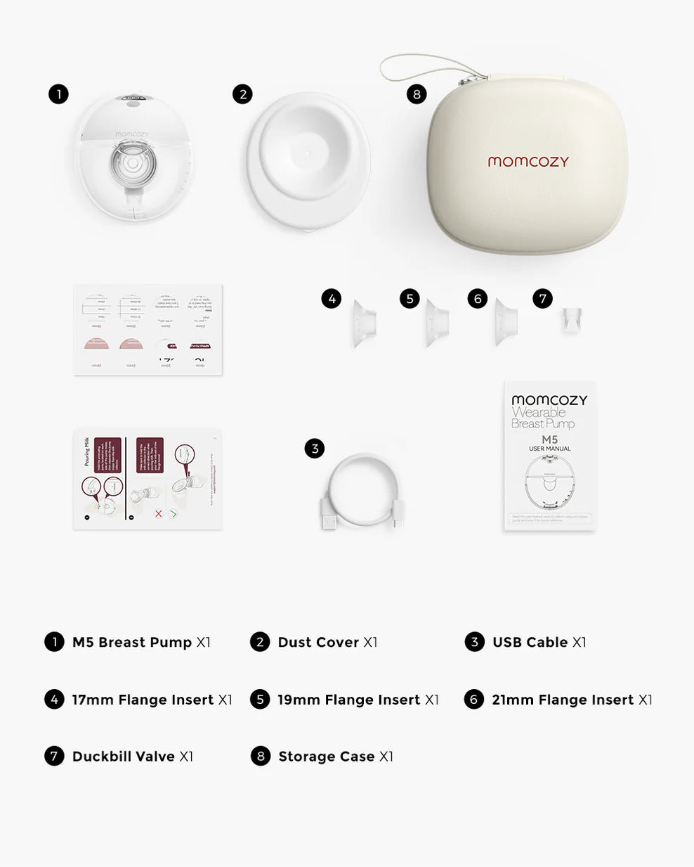 Momcozy All - in - one M6 Wearable Breast Pump - Painlessly Pump - Otloubnow