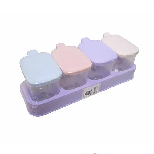 Plastic spices jars with base - Otloubnow