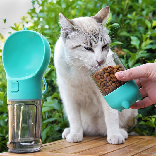 Portable Pet Feeder Bottle: 4 - in - 1 - Otloubnow