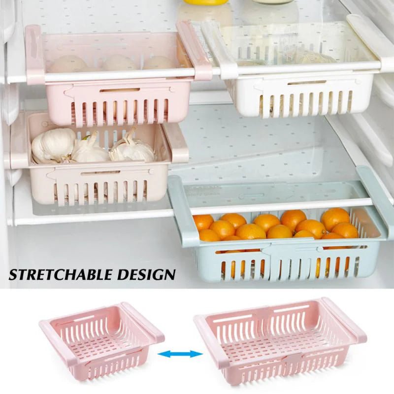 Pull out refrigerator storage basket - Otloubnow