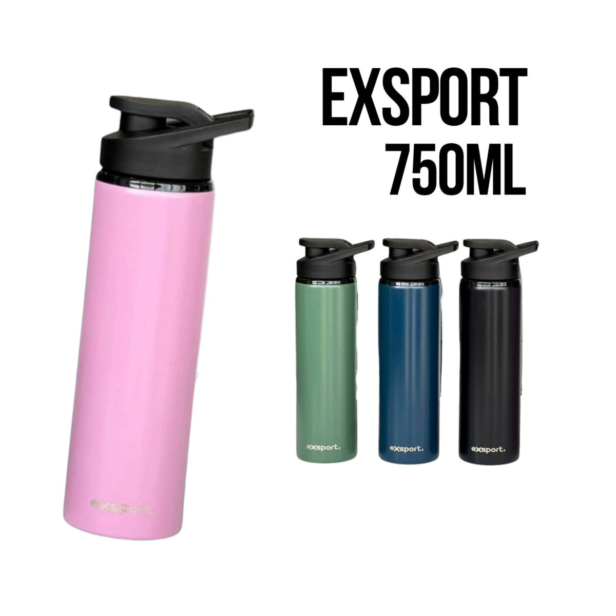 Exsport single wall stainless steel bottle