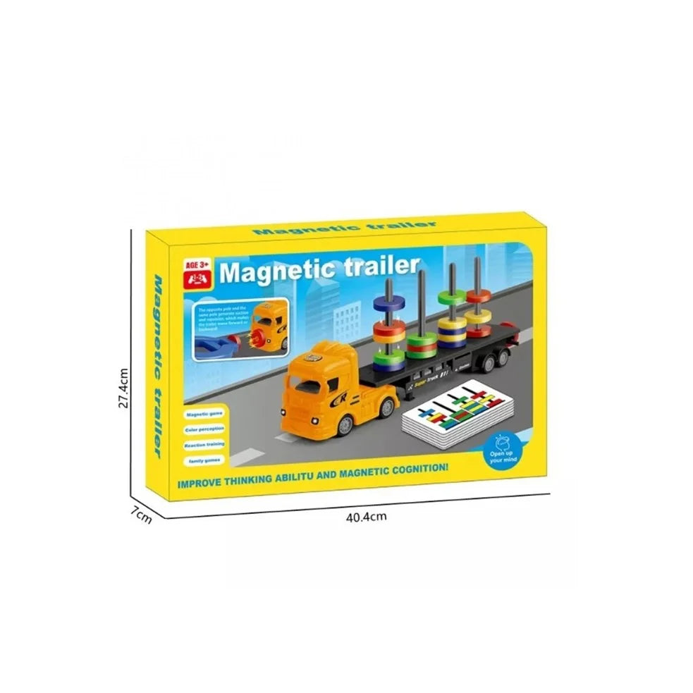 Magnetic trailer educational game