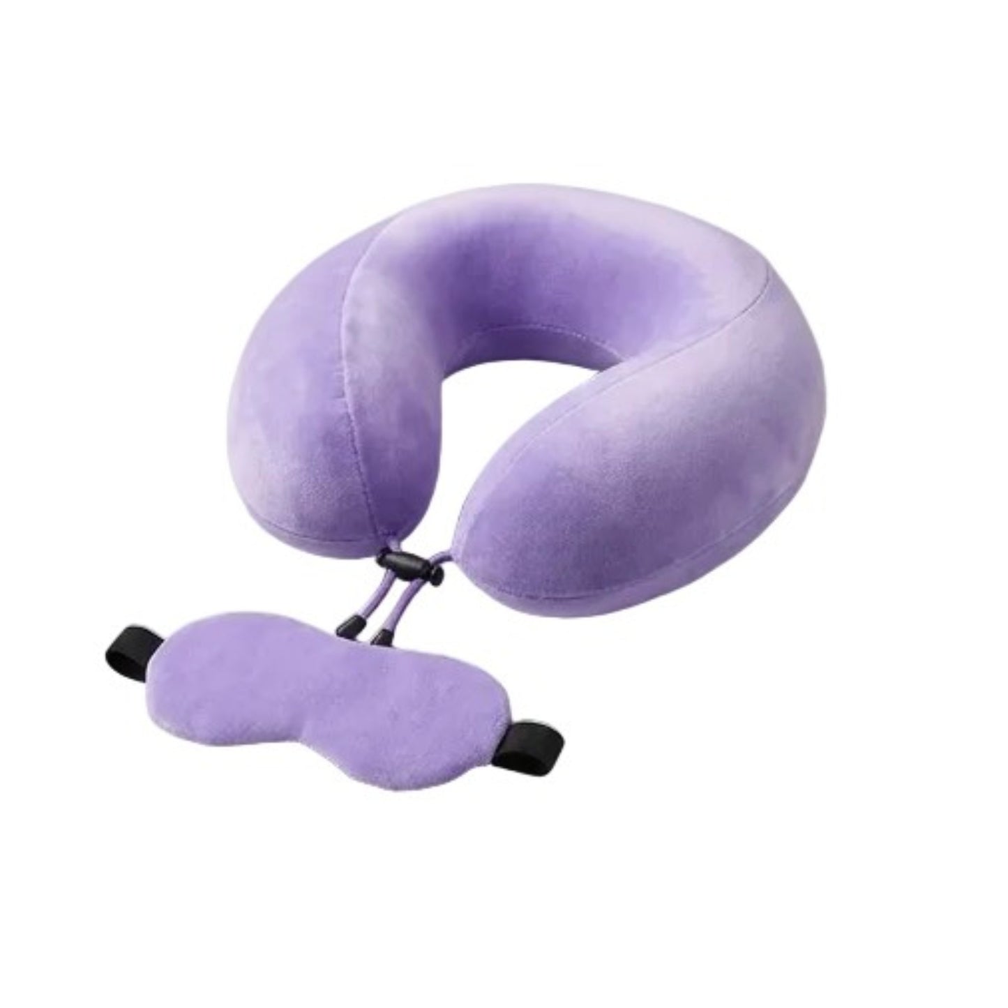 Neck pillow with eye mask
