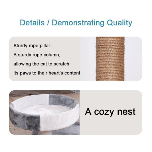 Small Cat Tree Scratcher with Sisal post - Otloubnow