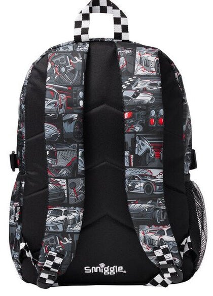 Smiggle race car backpack - Otloubnow