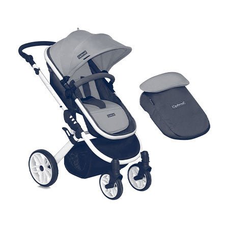 Stroller Set (2 In 1) - Newborn Basket Stroller - Swivelling Wheels - Otloubnow