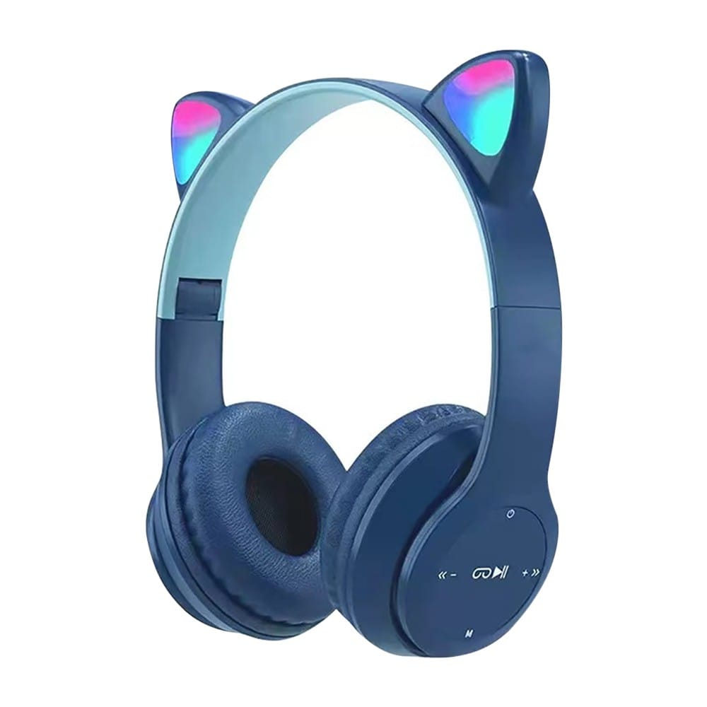 Wireless headphones Foldable with dazzling colored ears - Otloubnow