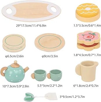 Wooden tea set - Otloubnow