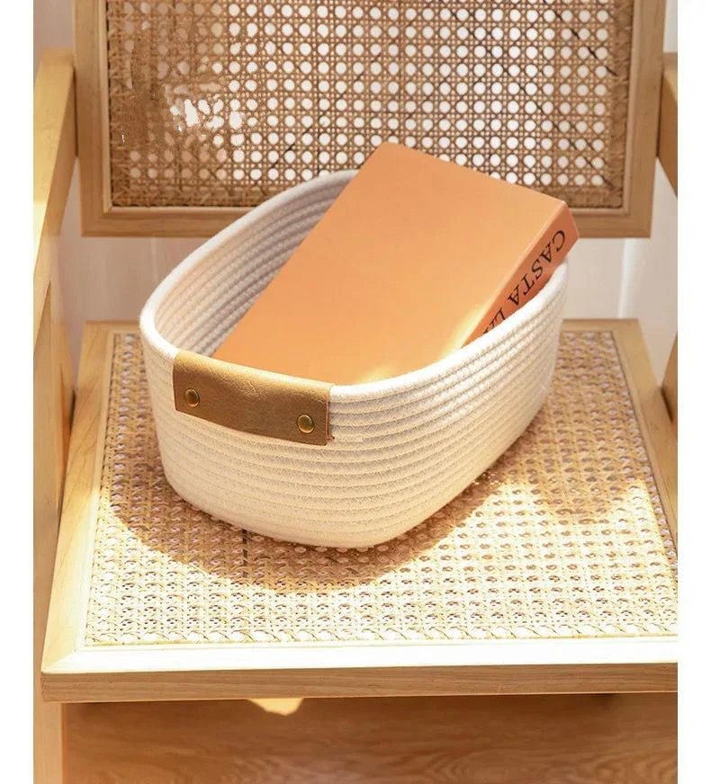 Woven storage basket set of 2 - Otloubnow