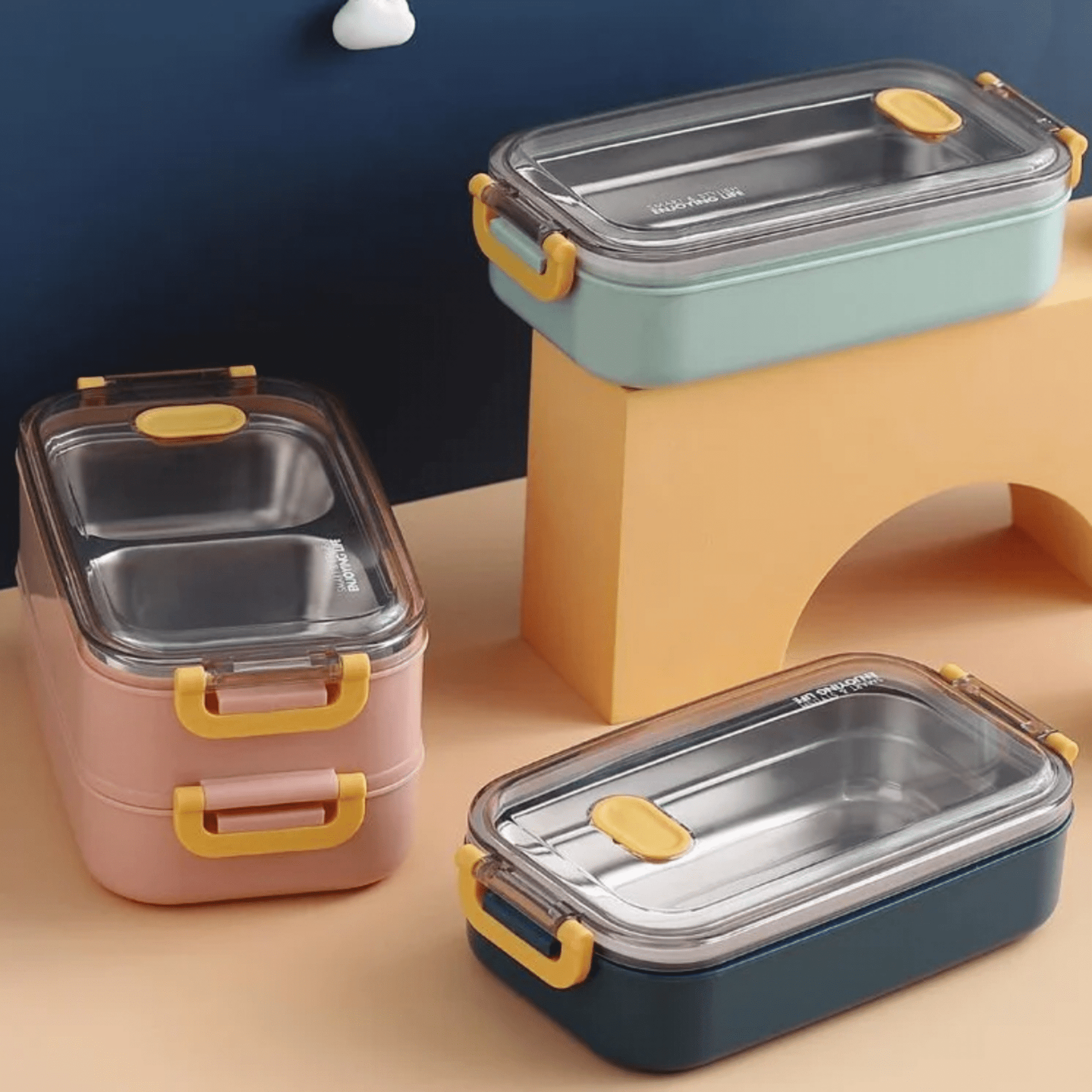 1 compartment stainless steel lunch box - Otloubnow