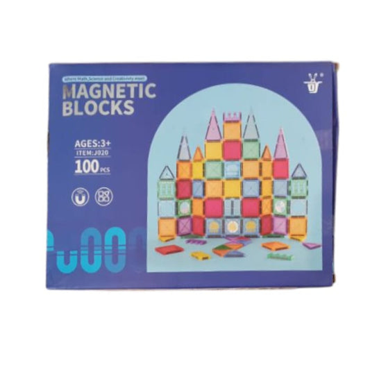 100 pcs magnetic tiles - Otloubnow