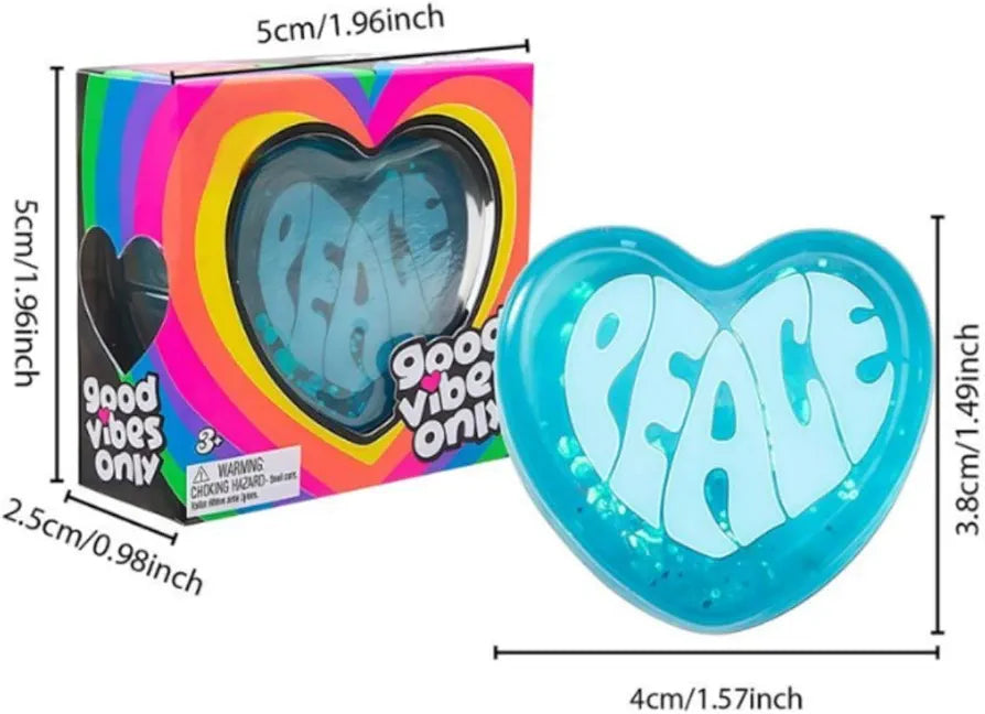 Needoh PEACE heart shaped squishy