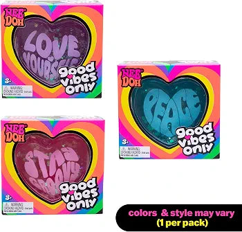 Needoh PEACE heart shaped squishy