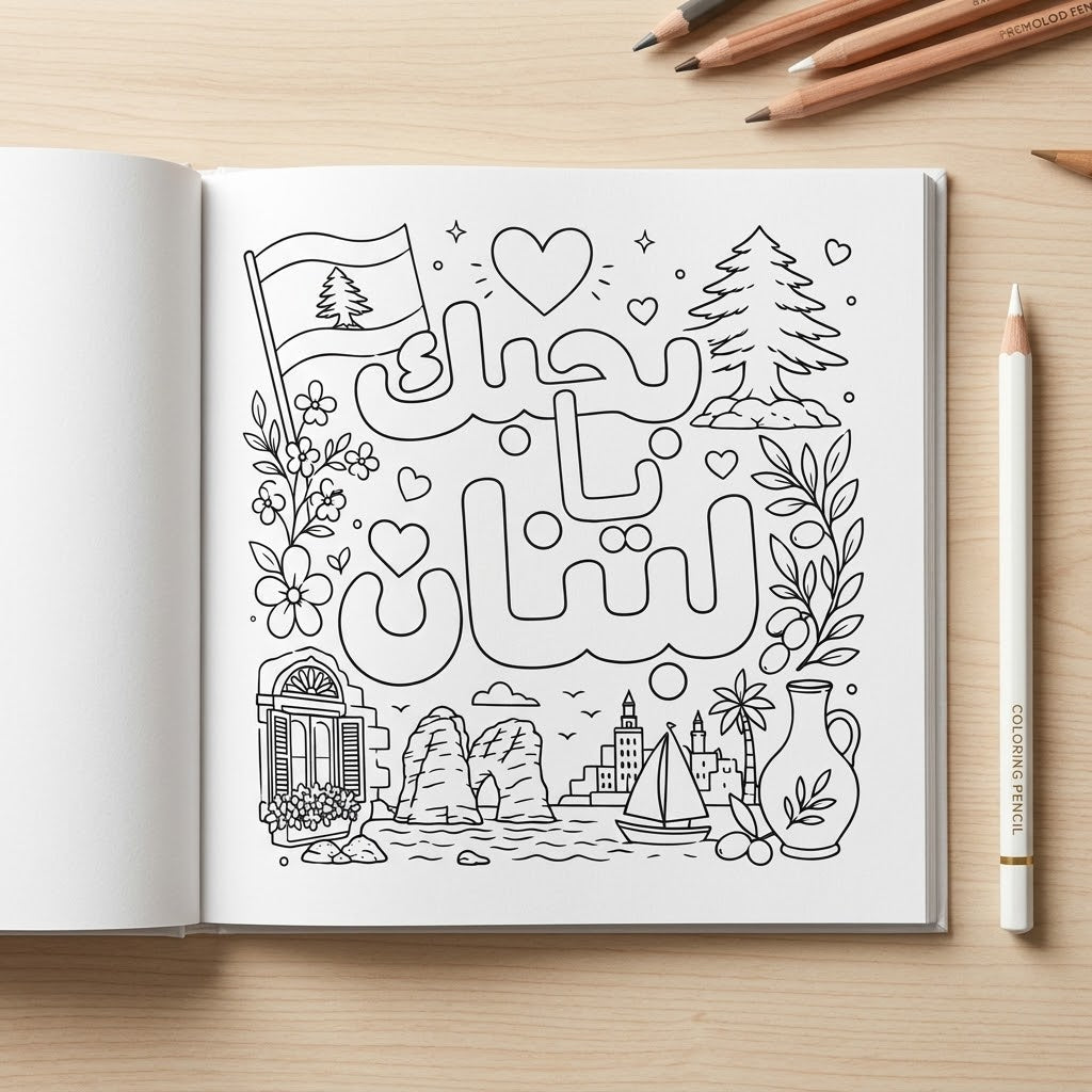 My Lebanon mandala coloring book