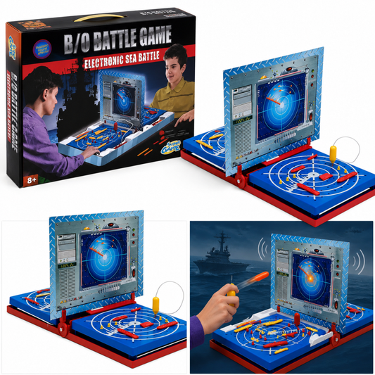 Electronic ship battle strategy game