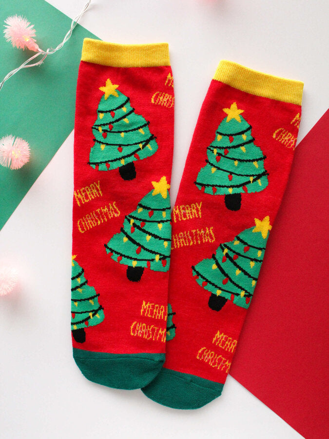 Christmas cotton socks