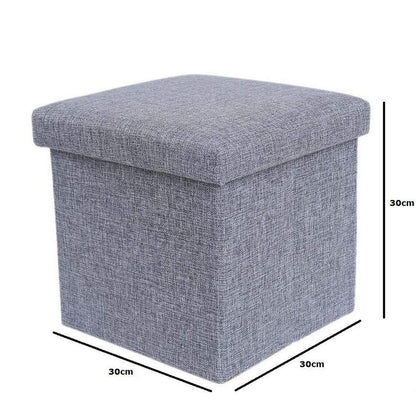 Foldable storage stool