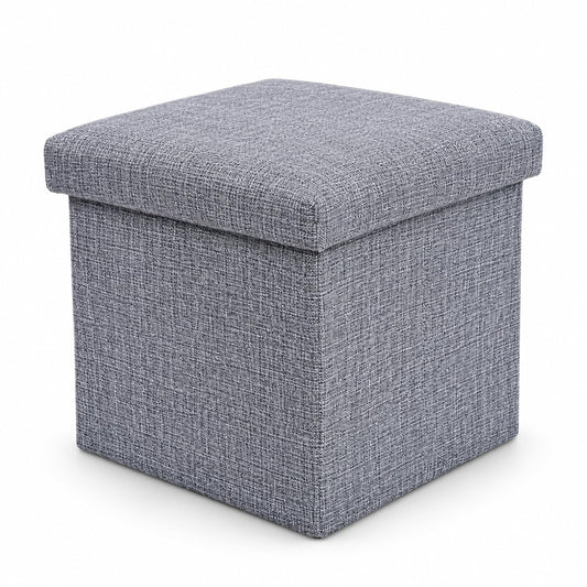 Foldable storage stool