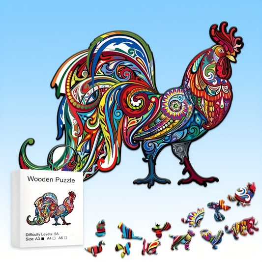 Animal wooden puzzle - size A5