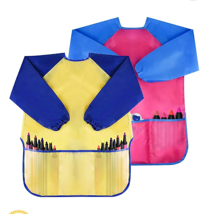 Painting aprons with sleeves